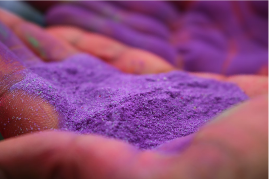 close-up-of-purple-flocking-powder,-showcasing-vibrant-color-perfect-for-creating-bold,-decorative-designs-in-various-projects-like-crafts,-textiles,-and-packaging