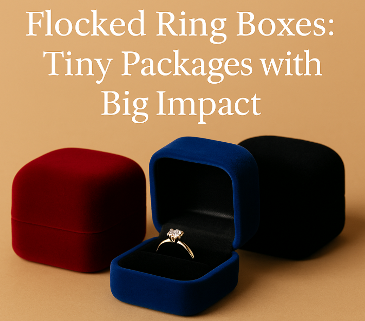 Flocked Ring Boxes Tiny Packages with Big Impact