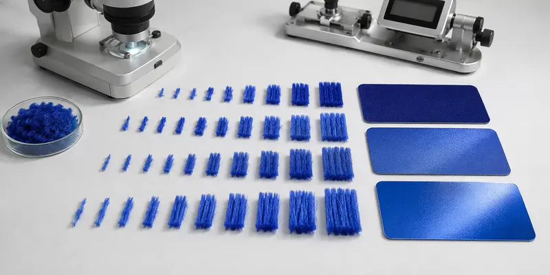 Nylon flock powder samples comparing fiber length, dtex fineness and surface finish Nylon flock powder samples comparing fiber length, dtex fineness and surface finish