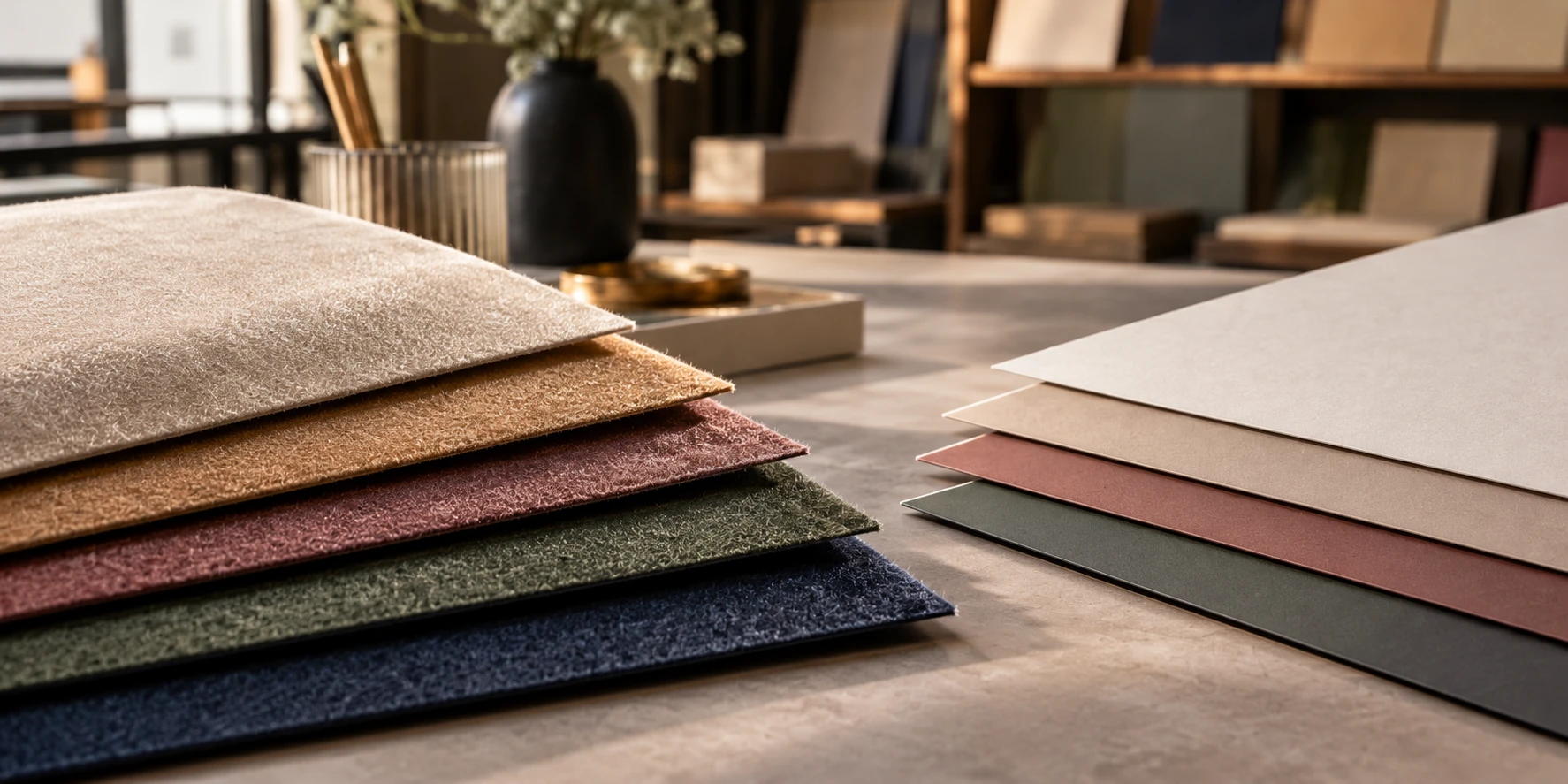 Comparison between flocked paper and regular paper showing differences in surface texture, softness, and visual appearance. Comparison between flocked paper and regular paper showing differences in surface texture, softness, and visual appearance.