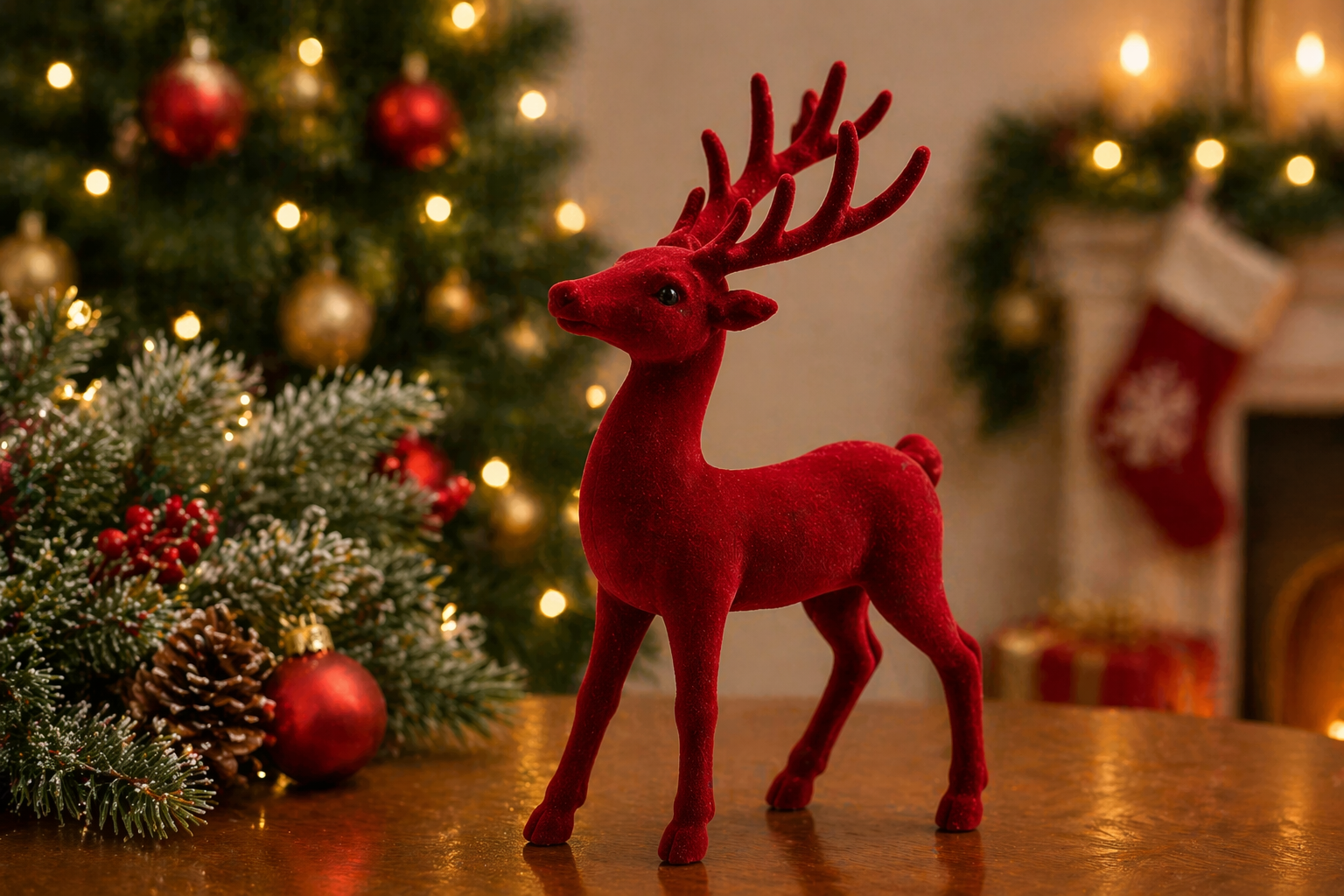 Flocked Reindeer