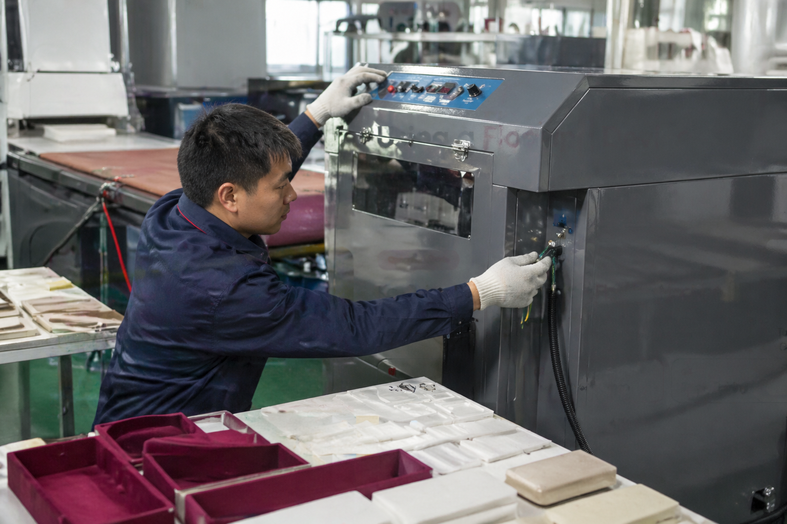 Flocking Machine Operation