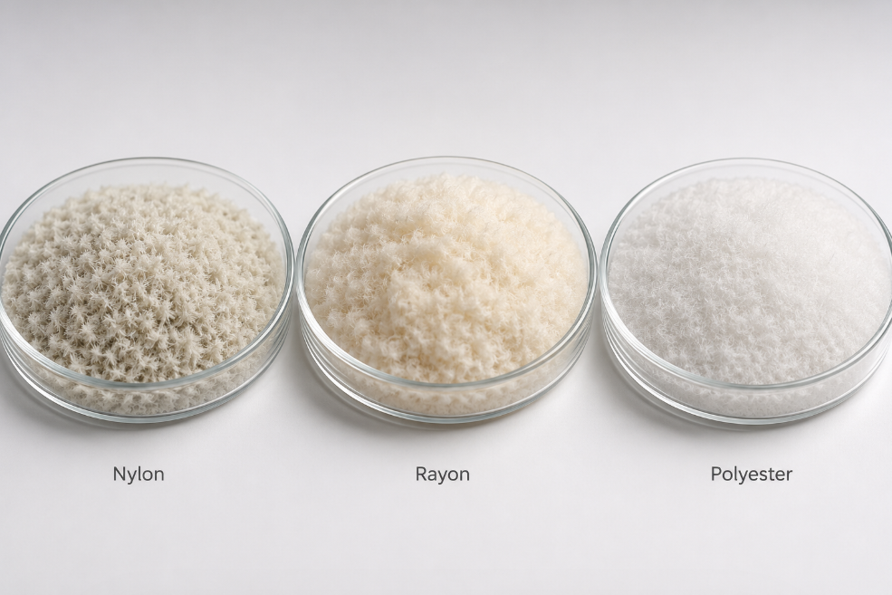 Nylon vs Rayon vs Polyester Flock Powder Nylon vs Rayon vs Polyester Flock Powder